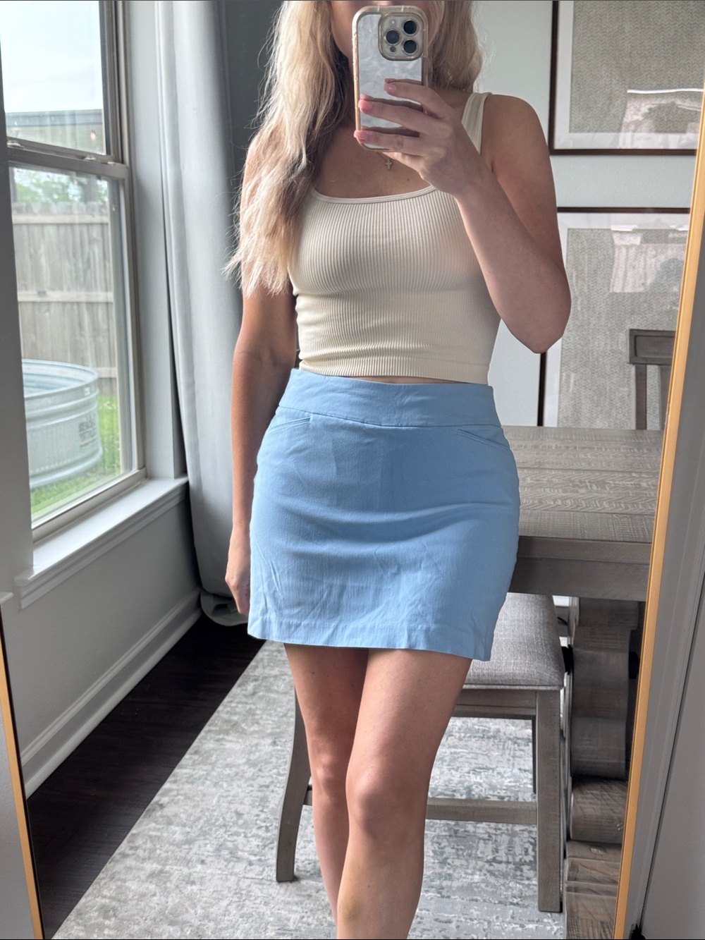 Cardinals Light Blue Women's Mini Skirt - Picture 3 of 9